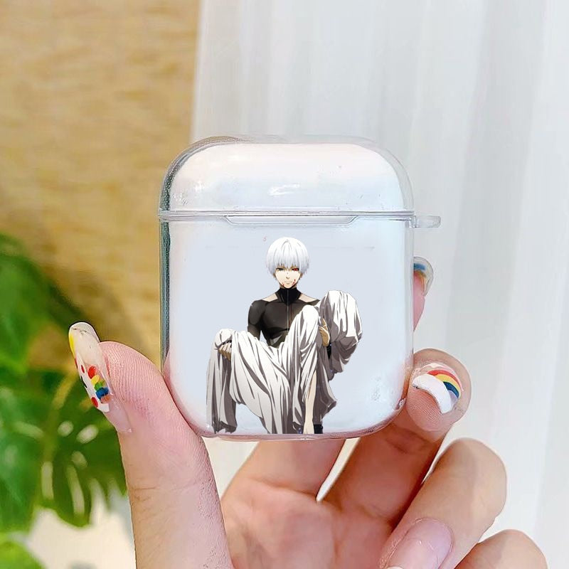 White Tokyo Ghoul Case for Airpods