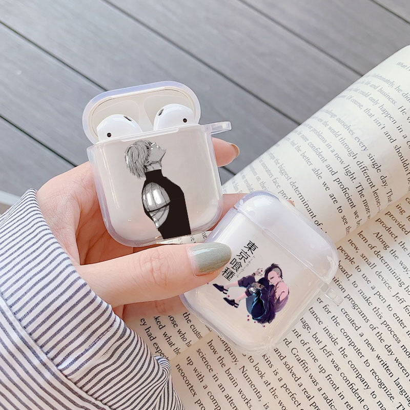 White Tokyo Ghoul Case for Airpods